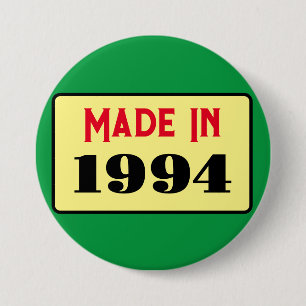 Badge Rond 7,6 Cm 30e fête d'anniversaire né 1994 30 pin