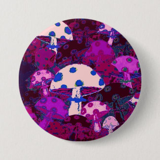 Badge Rond 7,6 Cm 32 champignons #14