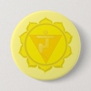 Badge Rond 7,6 Cm 3ème Insigne de Chakra Manipura