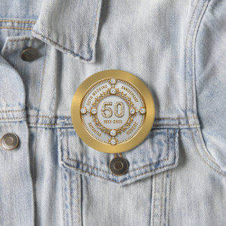 Badge Rond 7,6 Cm 50e anniversaire du mariage
