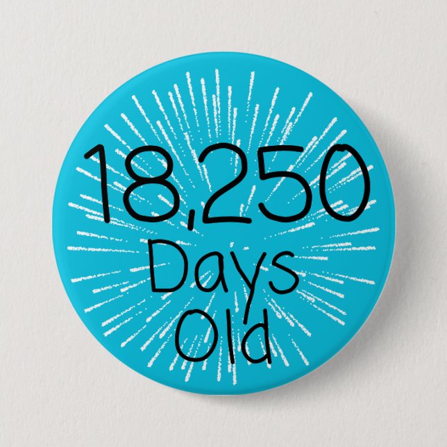 Badge Rond 7,6 Cm 50e anniversaire insigne épingle 50 ans 50 ans (Devant)