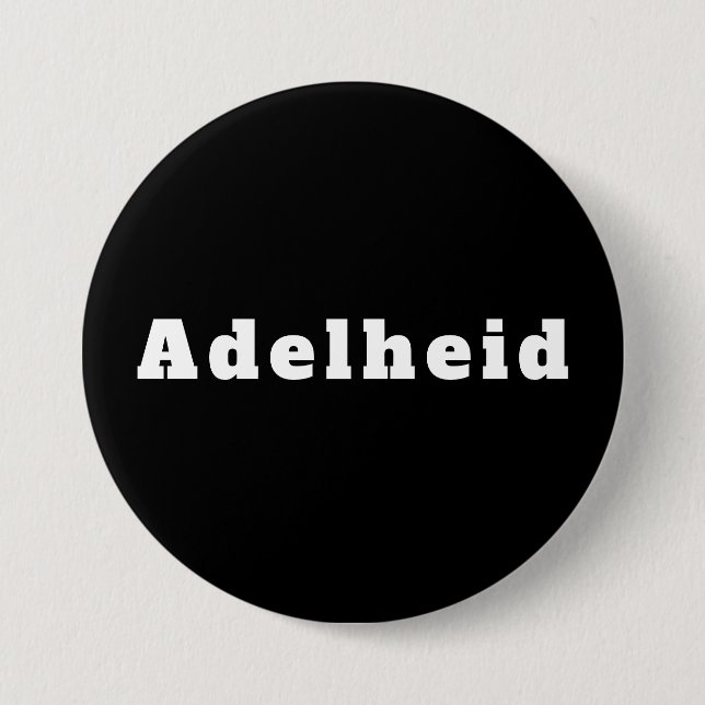 Badge Rond 7,6 Cm Adélaïde (Devant)