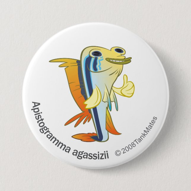 Badge Rond 7,6 Cm Agassizii de TM-01-Apistogramma (Devant)