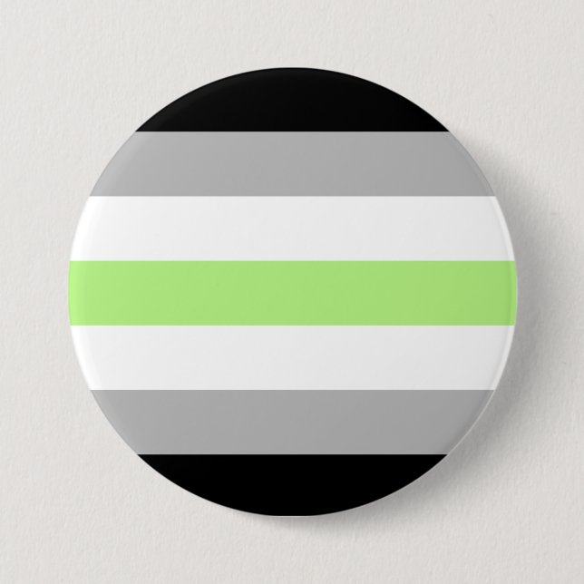 Badge Rond 7,6 Cm Agender Pride (Devant)