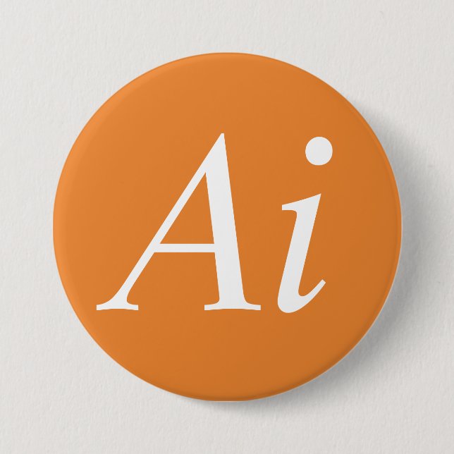 BADGE ROND 7,6 CM AI | (Devant)