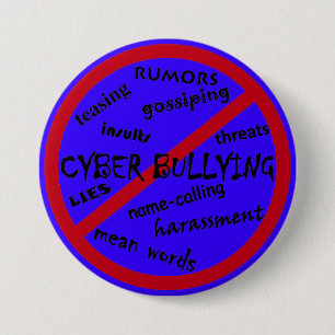 Badge Rond 7,6 Cm Aidez à cesser intimider, les boutons de