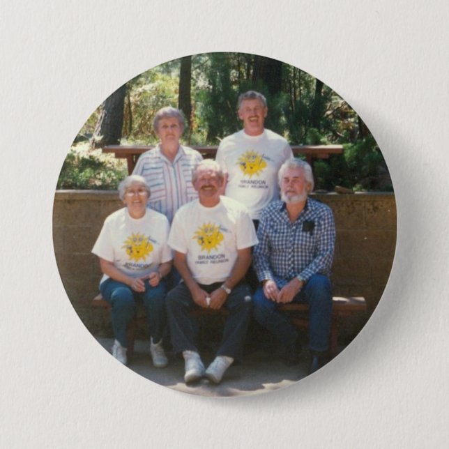 Badge Rond 7,6 Cm Aînés 1990 (Devant)