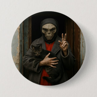 Badge Rond 7,6 Cm Alien Love