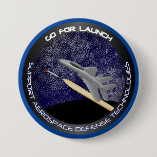 Badge Rond 7,6 Cm Aller au lancement