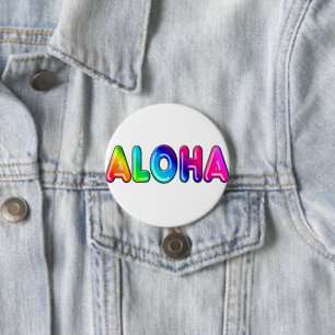 Badge Rond 7,6 Cm Aloha