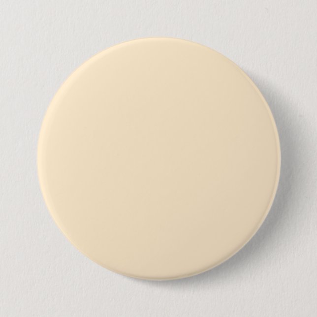 Badge Rond 7,6 Cm Amande blanchie (couleur solide) (Devant)