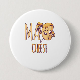 Badge Rond 7,6 Cm Amateur de nourriture pour Mac et fromage