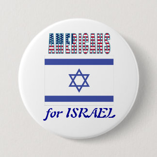 Badge Rond 7,6 Cm Américains pour le bouton de l'Israël