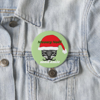 Badge Rond 7,6 Cm Amie de Meowy Noël lundi