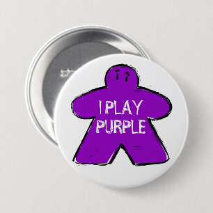 Badge Rond 7,6 Cm Amusante Phrase Grunge Purple Meepboard Gamer