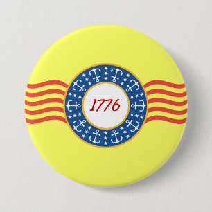 Badge Rond 7,6 Cm Ancres et étoiles -