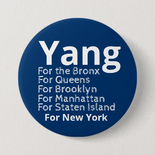 Badge Rond 7,6 Cm Andrew Yang pour le maire