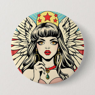 Badge Rond 7,6 Cm Ange gardien