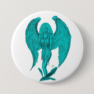 Badge Rond 7,6 Cm Angel