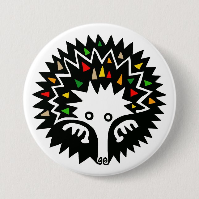 Badge Rond 7,6 Cm Animaux sauvages - ECHIDNA - Australian Wildlife - (Devant)