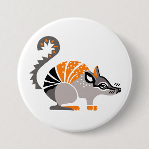 Badge Rond 7,6 Cm Animaux sauvages - NUMBAT - Marsupial - Faune