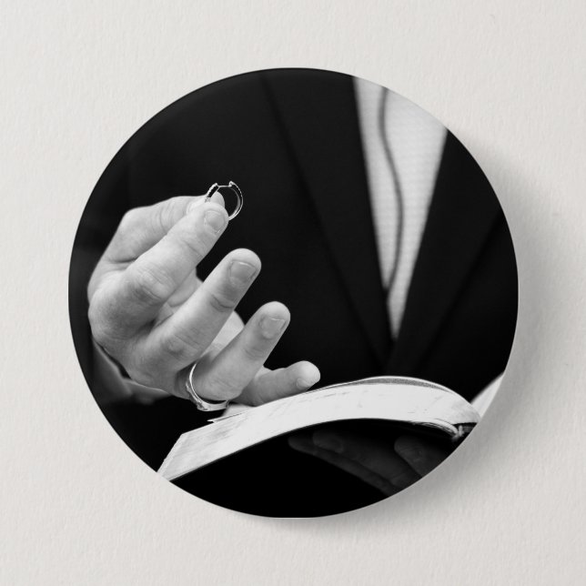 Badge Rond 7,6 Cm Anneau de pasteur (Devant)