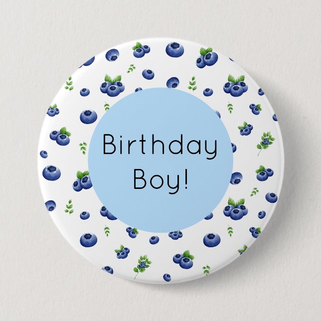 Badge Rond 7,6 Cm Anniversaire du bleuet (Devant)