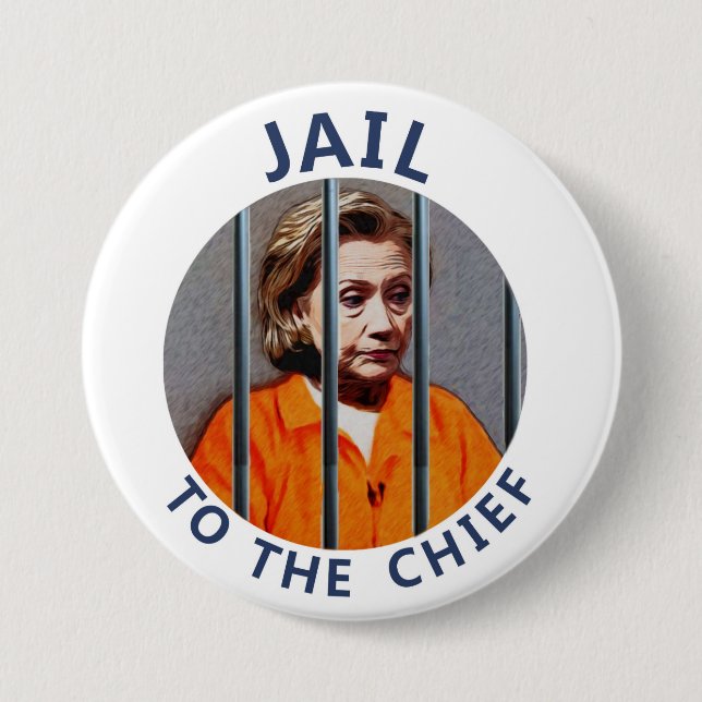 Badge Rond 7,6 Cm Anti-Hillary Clinton (Devant)