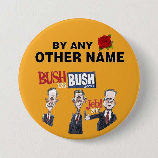 Badge Rond 7,6 Cm Anti-Jeb Bush 2016 (Devant)
