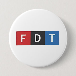 Badge Rond 7,6 Cm Anti-Trump et ses anti-Maga-démocrates subtils