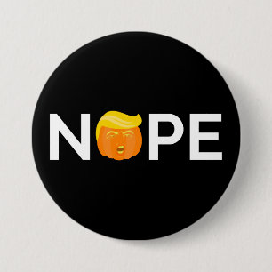 Badge Rond 7,6 Cm Anti-Trump - Nope Halloween Edition I