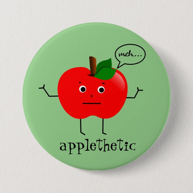 Badge Rond 7,6 Cm Applethétique (Devant)
