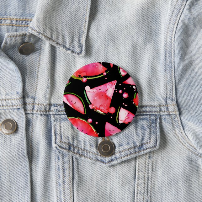 Badge Rond 7,6 Cm Aquarelle 2 (En situation)