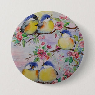 Badge Rond 7,6 Cm Aquarelle - Éperons mignons