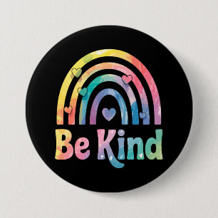 Badge Rond 7,6 Cm Arc-en-ciel coloré - Inspirationnel positif
