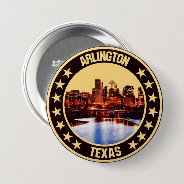 Badge Rond 7,6 Cm Arlington (Devant & derrière)