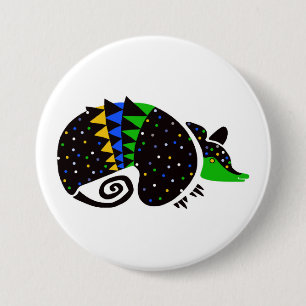 Badge Rond 7,6 Cm Armadillo