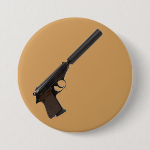 Badge Rond 7,6 Cm Arme semi-automatique de Walther PPK