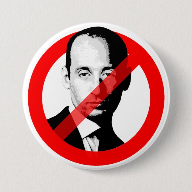 BADGE ROND 7,6 CM ARRÊTER STEPHEN MILLER (Devant)