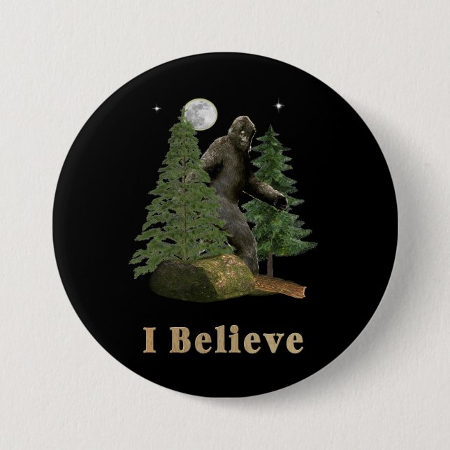 Badge Rond 7,6 Cm Art Bigfoot (Devant)
