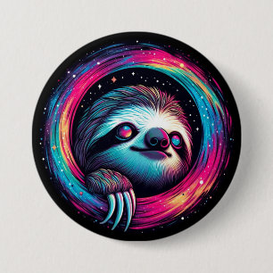 Badge Rond 7,6 Cm Art de Galaxie Cosmologique
