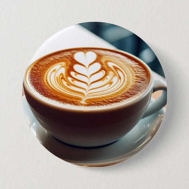 Badge Rond 7,6 Cm Art latte (Devant)
