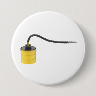 Badge Rond 7,6 Cm Aspirateur de cendres jaunes