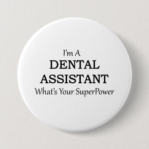 BADGE ROND 7,6 CM ASSISTANT DENTAIRE