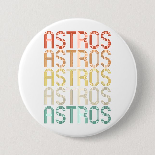 Badge Rond 7,6 Cm Astros féminines  (Devant)