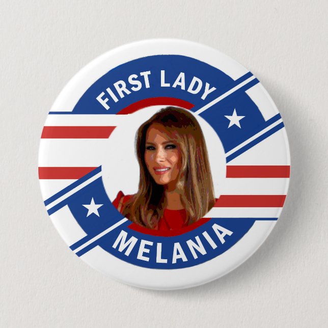 Badge Rond 7,6 Cm Atout de Melania (Devant)