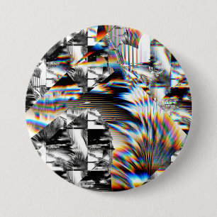 Badge Rond 7,6 Cm Attaque arc-en-ciel