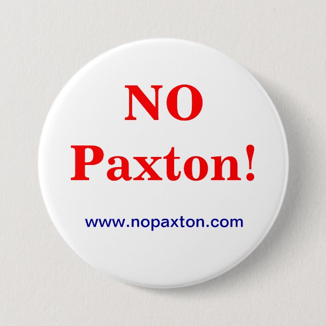 Badge Rond 7,6 Cm Aucun Paxton (Devant)