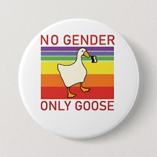 Badge Rond 7,6 Cm Aucune Goose de genre seulement non binaire LGBTQ