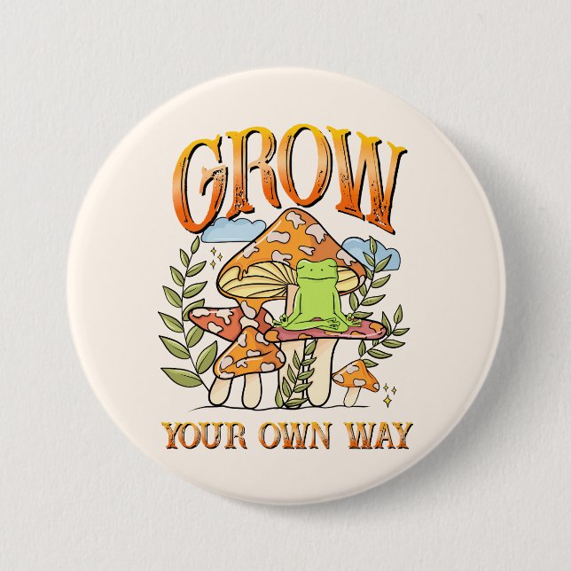 Badge Rond 7,6 Cm Augmentez votre propre voie (Devant)